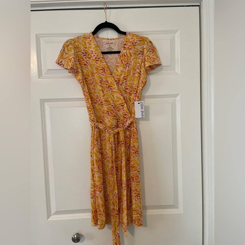 Nine West faux wrap style dress